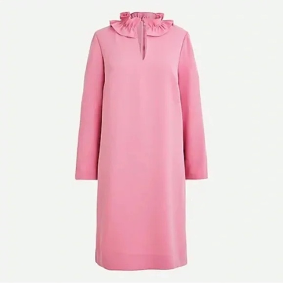 NWT J.Crew Ruffleneck shift dress Size 6 - Picture 3 of 9